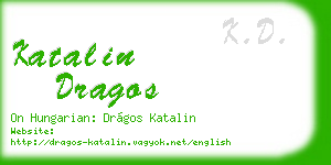 katalin dragos business card